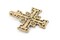 Brass Ethiopian Coptic Cross Pendant, African Abyssinian Design, Orthodox Christian Pendant for Jewelry, The Bead Chest